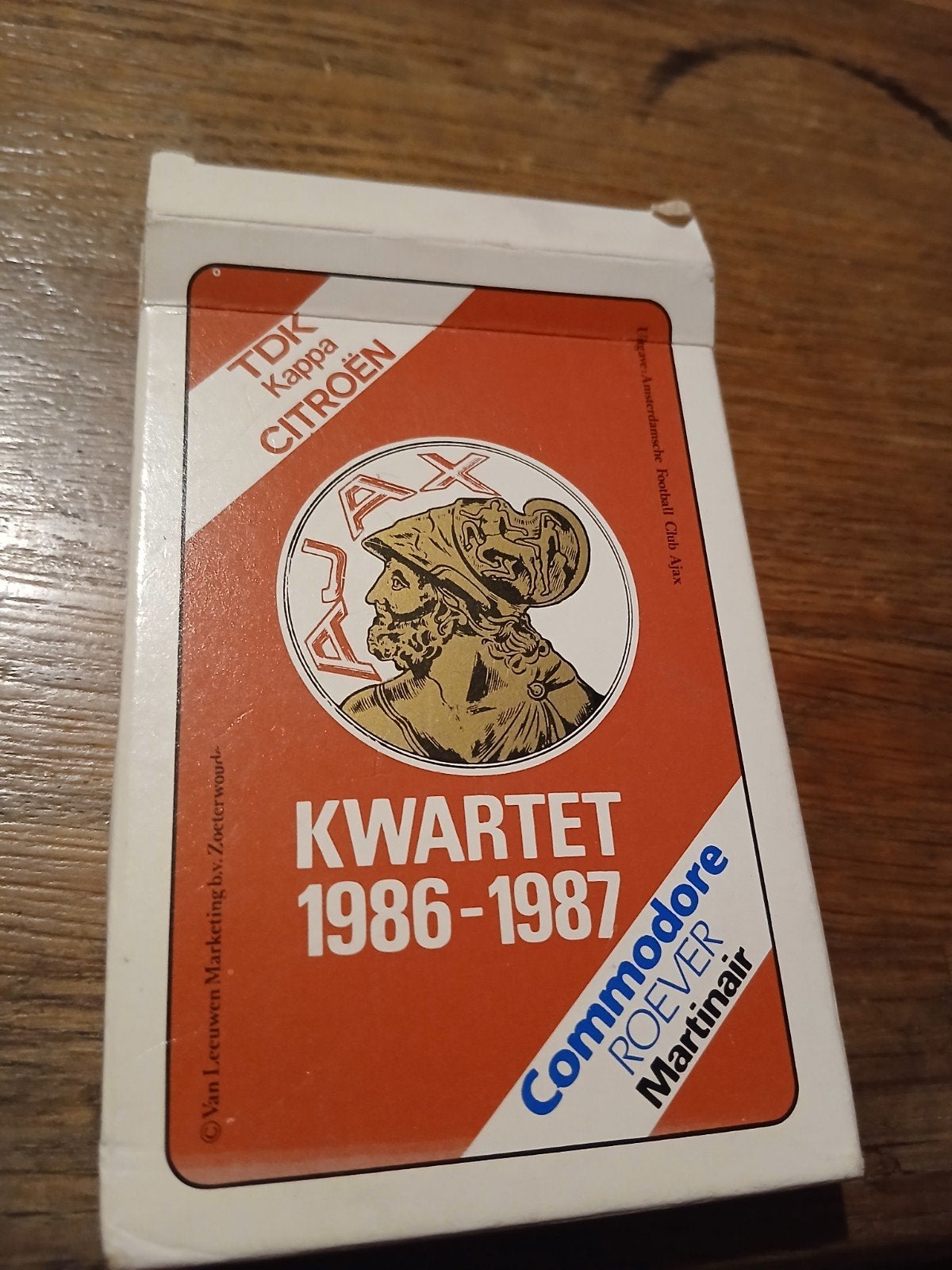 Ajax  Kwartet 1986-1987, Verzamelen, Speelkaarten, Jokers en Kwartetten, Ophalen of Verzenden, Zo goed als nieuw, Kwartet(ten)