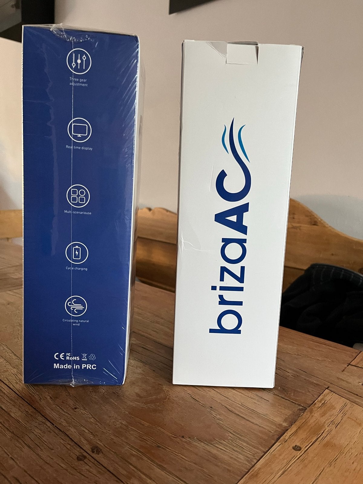 BrizaAC Draagbare Mini Airco/Luchtkoeler - 2x Nieuw in doos, Ophalen, Tafel- of Grondventilator, Minder dan 60 m³, Ventileren