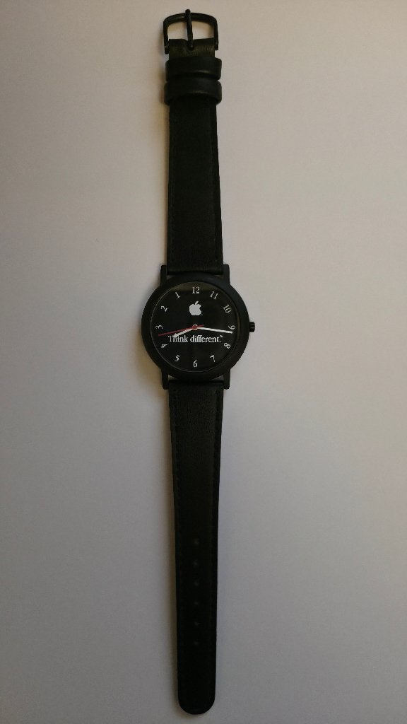 Apple watch analoog Think Different, Overige merken, Kunststof, Polshorloge, Nieuw