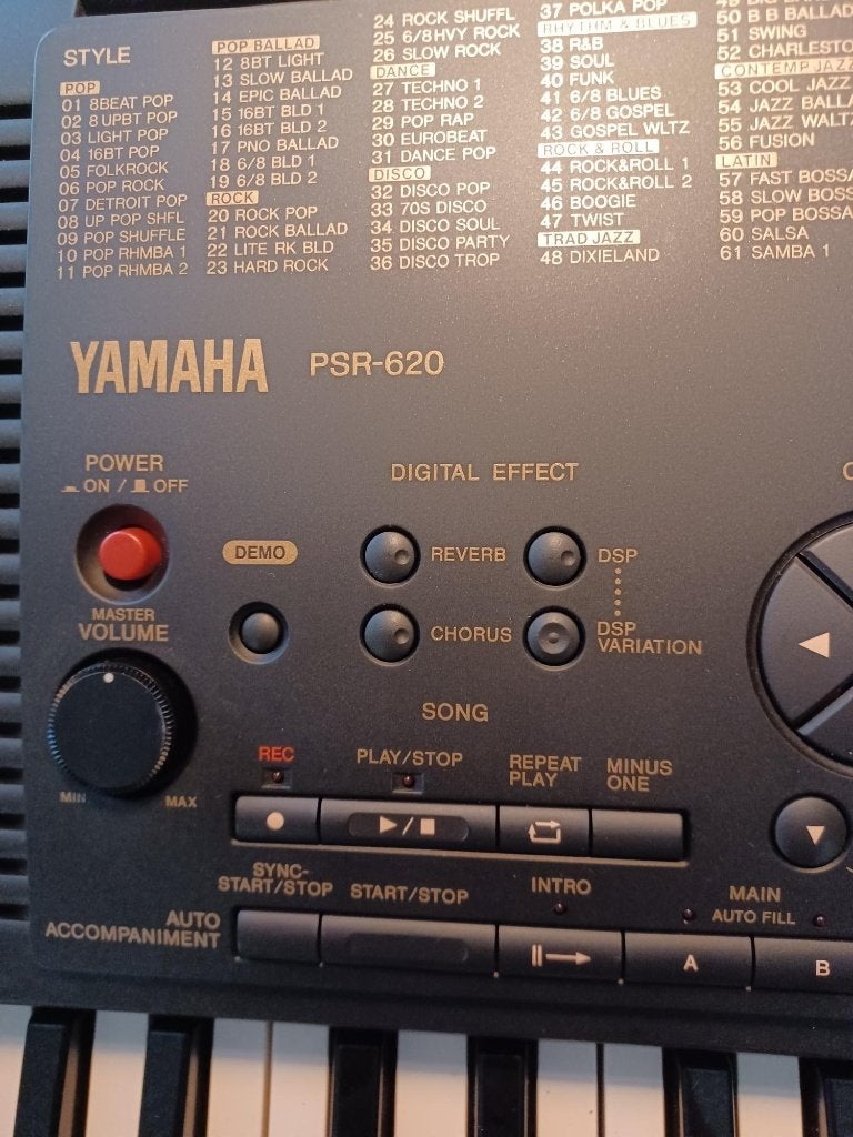 Keyboard Yamaha PSR-620, Ophalen, Gebruikt, 61 toetsen, Yamaha