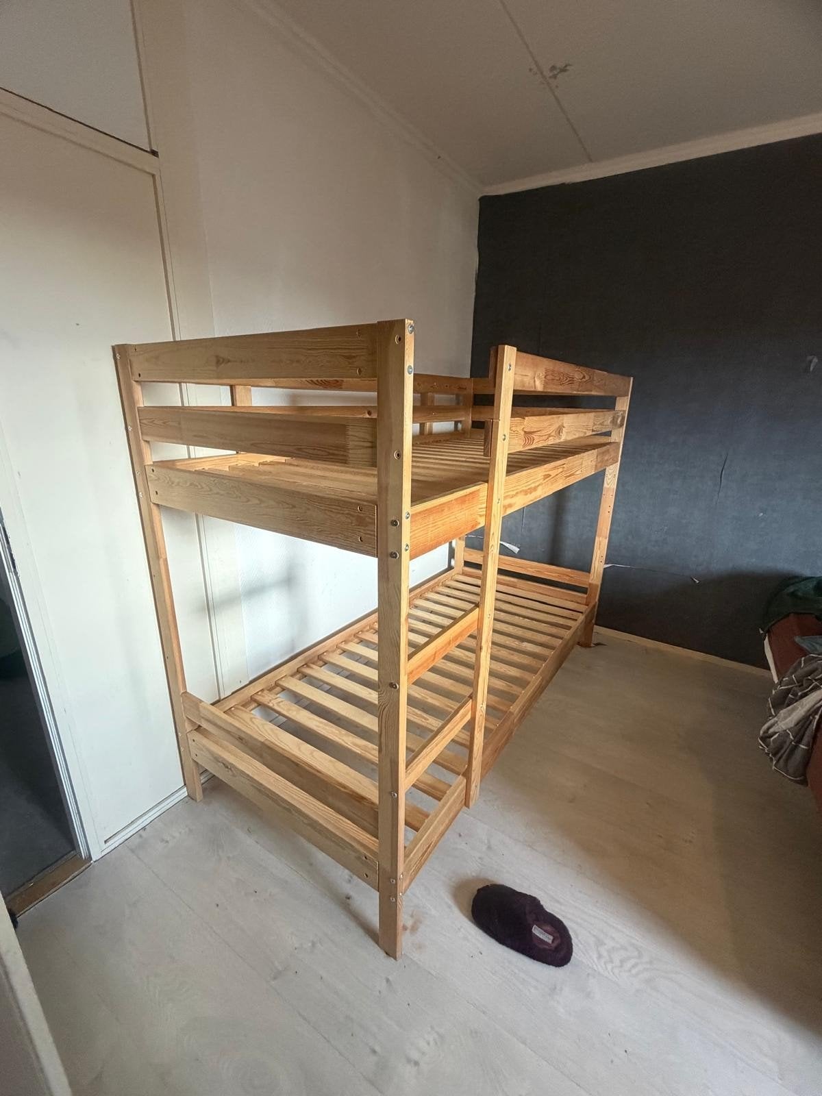 Stevig houten stapelbed - perfect voor kinderkamer, Ophalen, Gebruikt, 90 cm, Eenpersoons