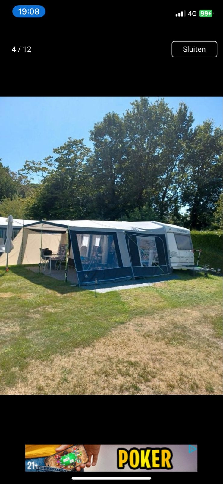 Chateau La Car 400 - Compacte en complete caravan, Caravans en Kamperen, Caravan accessoires, Gebruikt, Ophalen of Verzenden