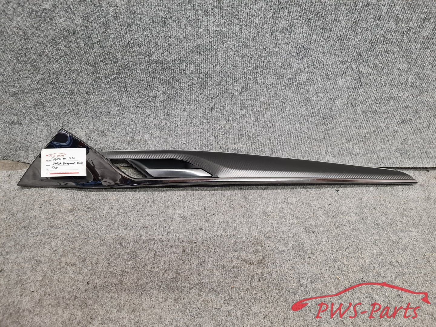 BMW M5 F90 CARBON DEURPANEEL INTERIEURLIJST RECHTS VOOR ORIG, Auto-onderdelen, Interieur en Bekleding, Gebruikt, -, -, Ophalen of Verzenden