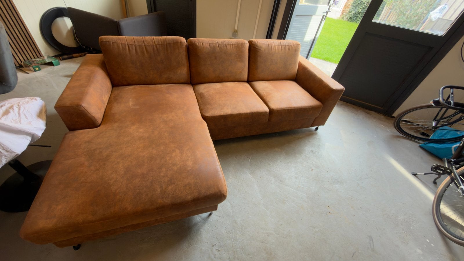 Comfortabele Hoekbank - Zo goed als nieuw, Huis en Inrichting, 250 tot 300 cm, 100 tot 125 cm, Hoekbank, Ophalen of Verzenden