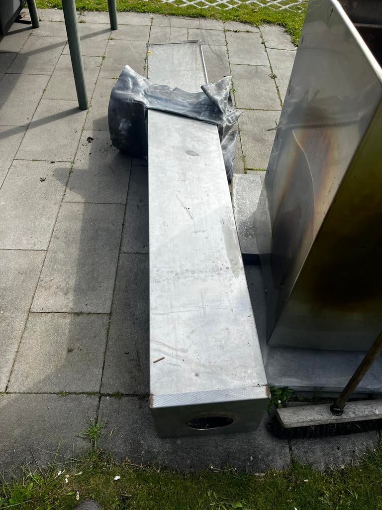Kachelpijp geisoleerd 2 meter, Ophalen of Verzenden, Zo goed als nieuw