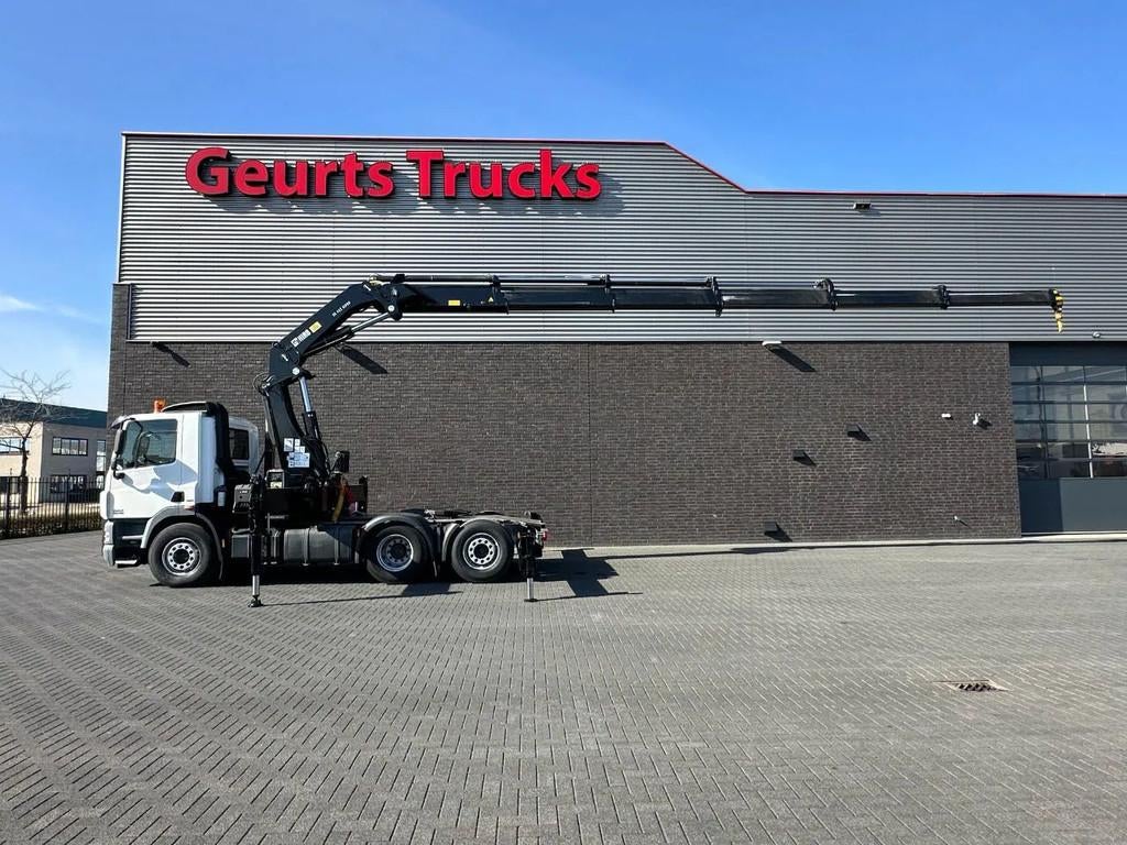 DAF CF 85 410 6X2 + HIAB 422EP-5 HIPRO TREKKER/SATTELZUG/TRA, Automaat, Euro 5, Wit, Origineel Nederlands