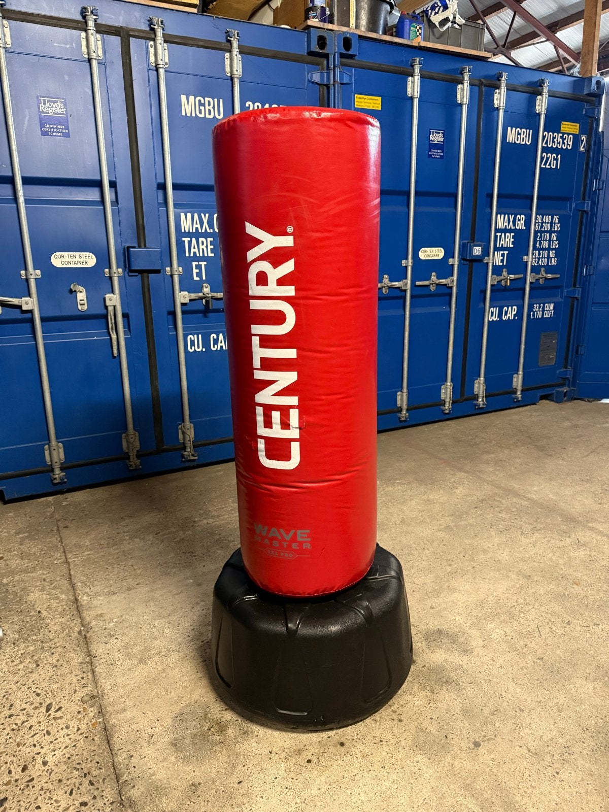 Century Wavemaster bokszak rood, Sport en Fitness, Gebruikt, Overige, Vechtsportmateriaal, Groter dan maat XL