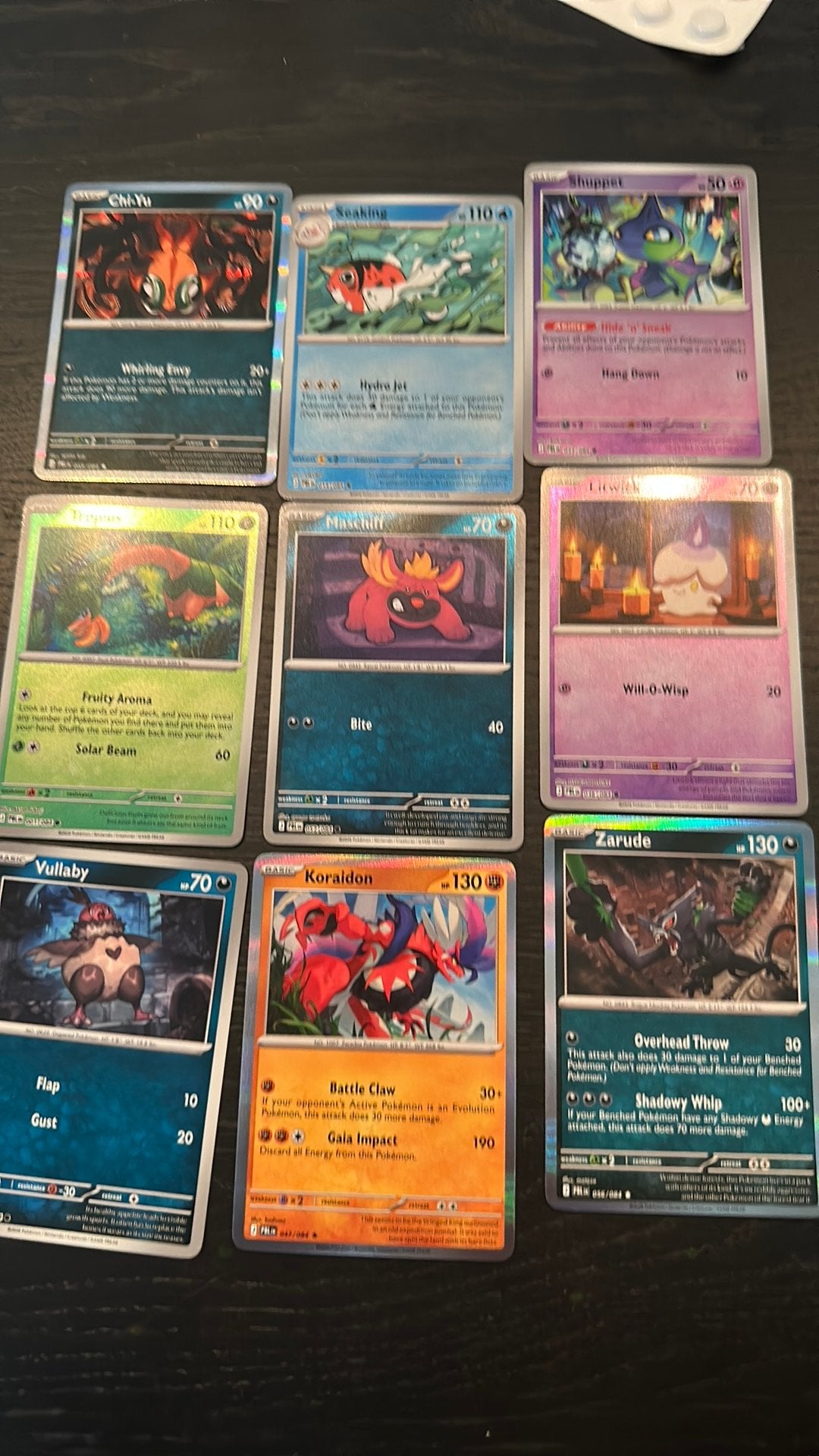 Holo kaarten uit de set black pitch, Ophalen of Verzenden, Zo goed als nieuw, Meerdere kaarten, Foil