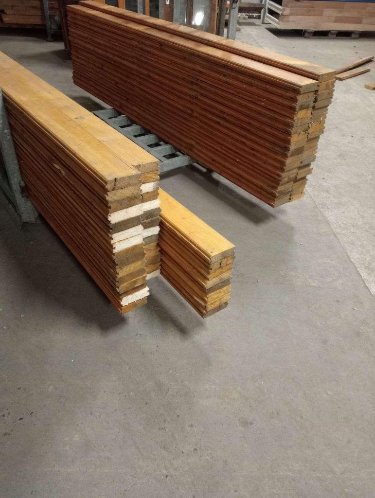 Partij houten latten, Doe-het-zelf en Verbouw, Gebruikt, 25 tot 50 mm, Overige typen, 300 cm of meer