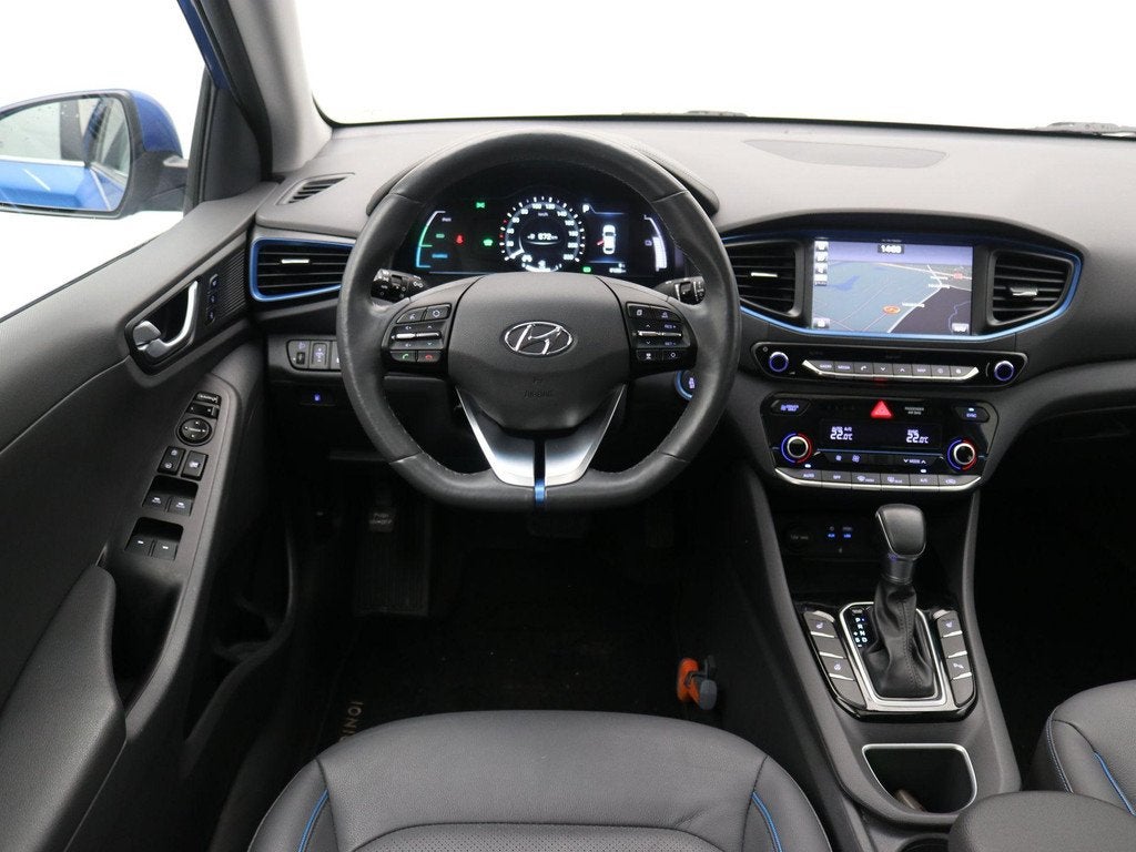 Hyundai IONIQ 1.6 GDi Premium Automaat / Hybride / Adaptieve, Auto's, Hyundai, Gebruikt, 2 kWh, Blauw, Origineel Nederlands