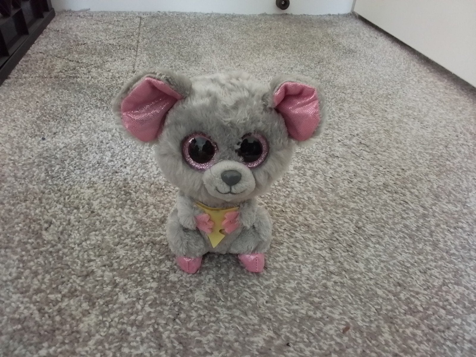 Ty boo Schattige grijze muis knuffel met grote ogen, Kinderen en Baby's, Speelgoed | Knuffels en Pluche, Muis, Overige karakters