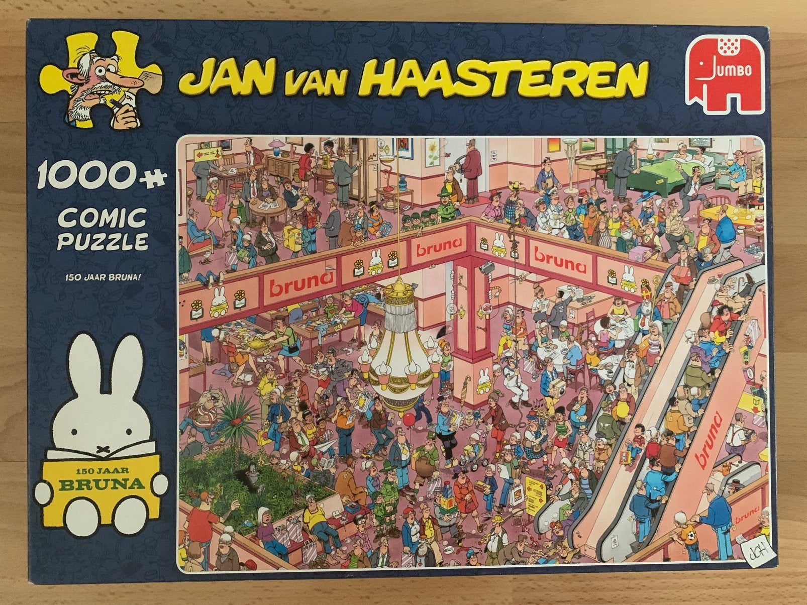 Puzzel Jan van Haasteren / 150 jaar Bruna/Shop till you drop, Ophalen of Verzenden, Minder dan 500 stukjes, Zo goed als nieuw