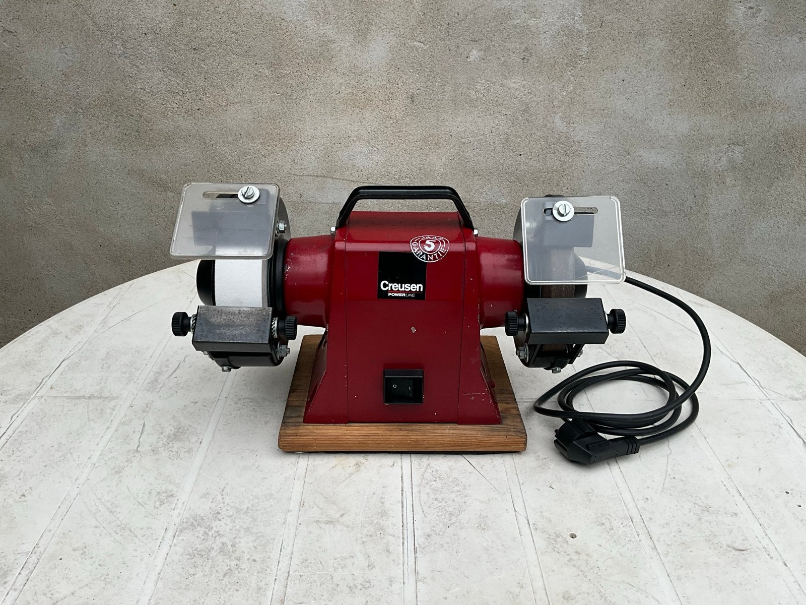 Creusen Powerline Werkslijpmachine DS 7150 TS, Ophalen of Verzenden, Zo goed als nieuw, Minder dan 700 watt, Werkbankslijpmachine