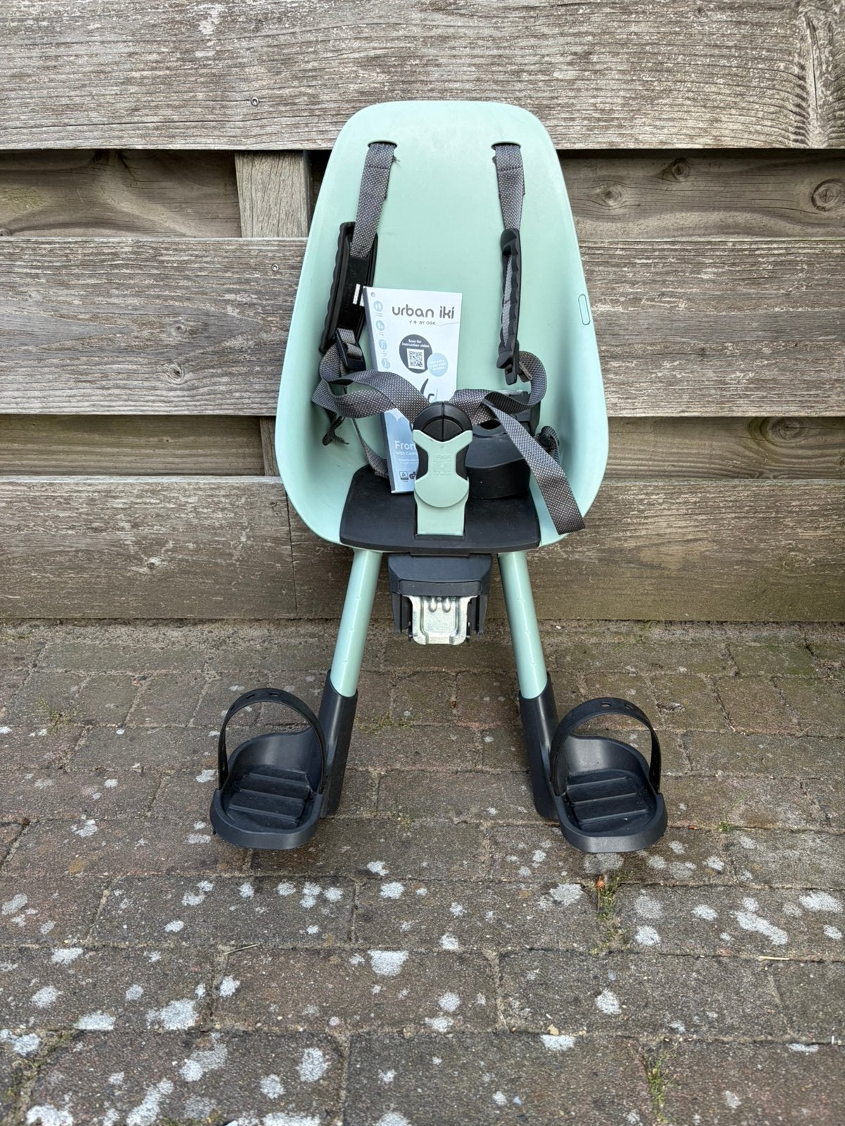 Urban Iki kleur Icho Green/Bincho Black voorzitje, Ophalen, Gebruikt, Voorzitje, Voetsteuntjes