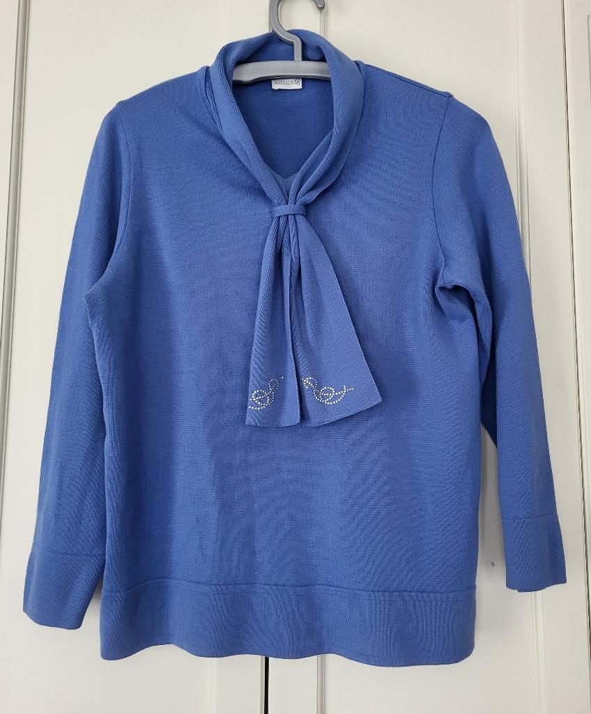 Atelier GS, Goldner trui, dungebreid, blauw, maat M, Maat 38/40 (M), Blauw, Goldner, Ophalen of Verzenden