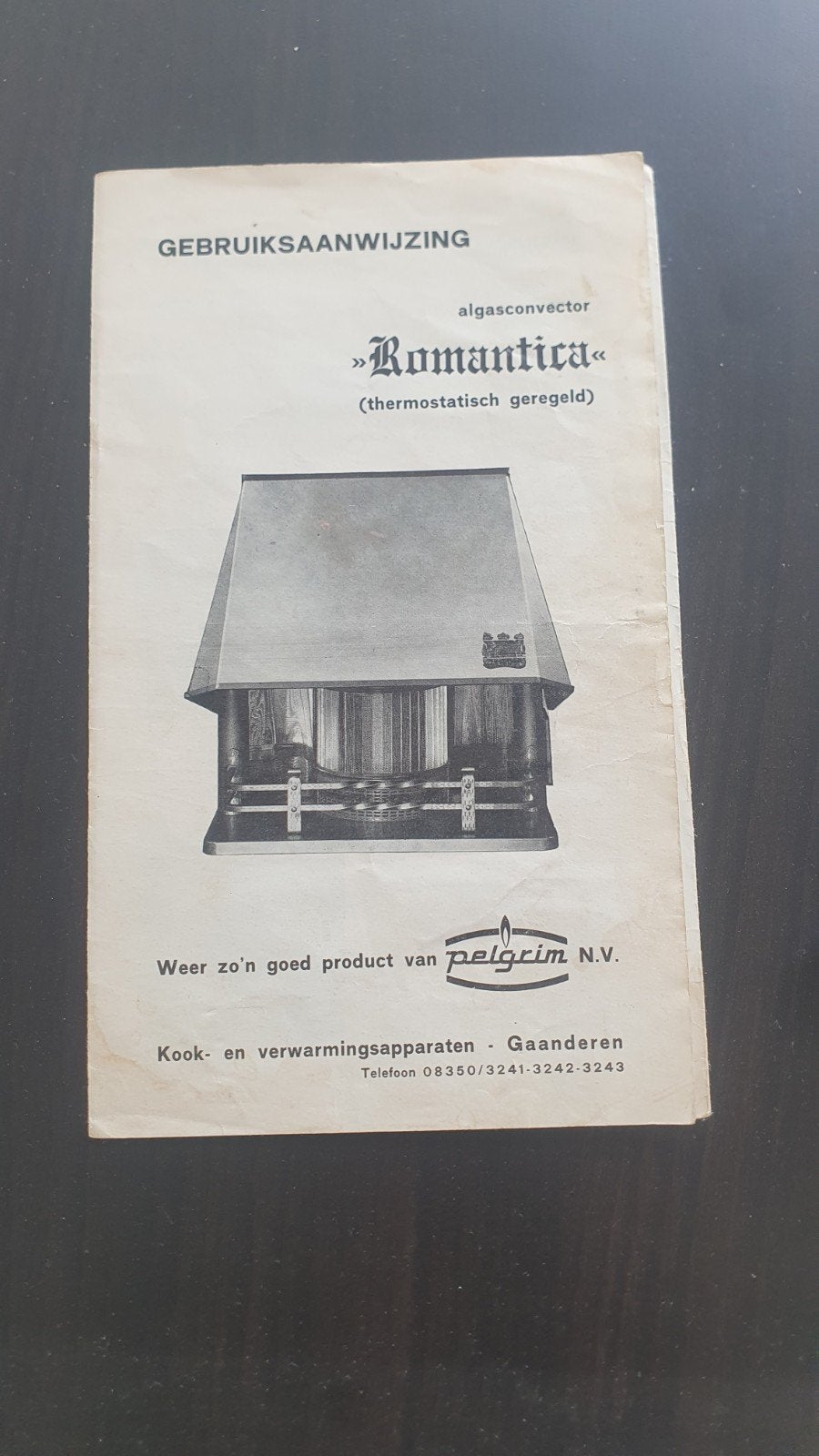 Pelgrim romantica gaskachel ouderwets, Ophalen, Gebruikt, Minder dan 60 cm, Cv-ketel of Combi-ketel