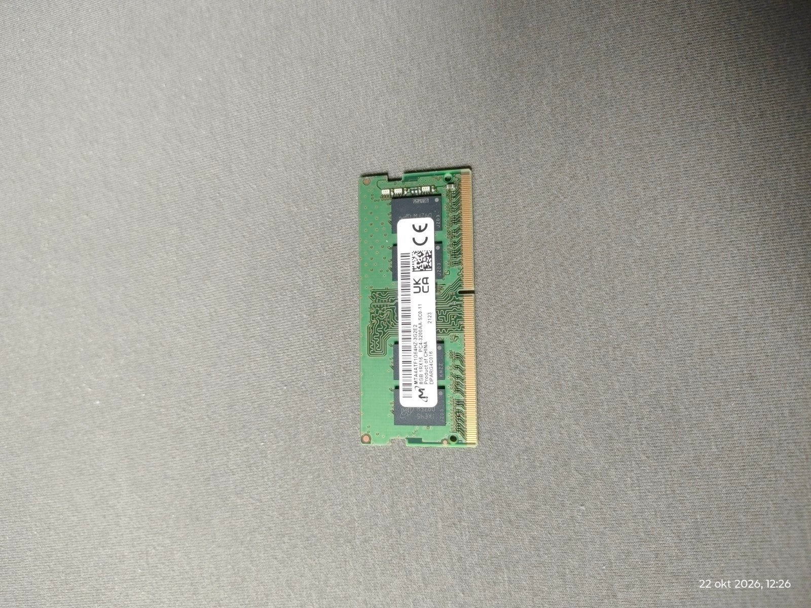 8GB Sodimm ram, Ophalen of Verzenden, Zo goed als nieuw, DDR4, Laptop