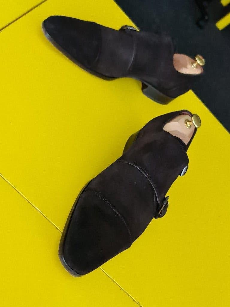 GREVE suede gesp schoenen met bruine kleur maat 44, Bruin, Ophalen of Verzenden, Greve, Gespschoenen