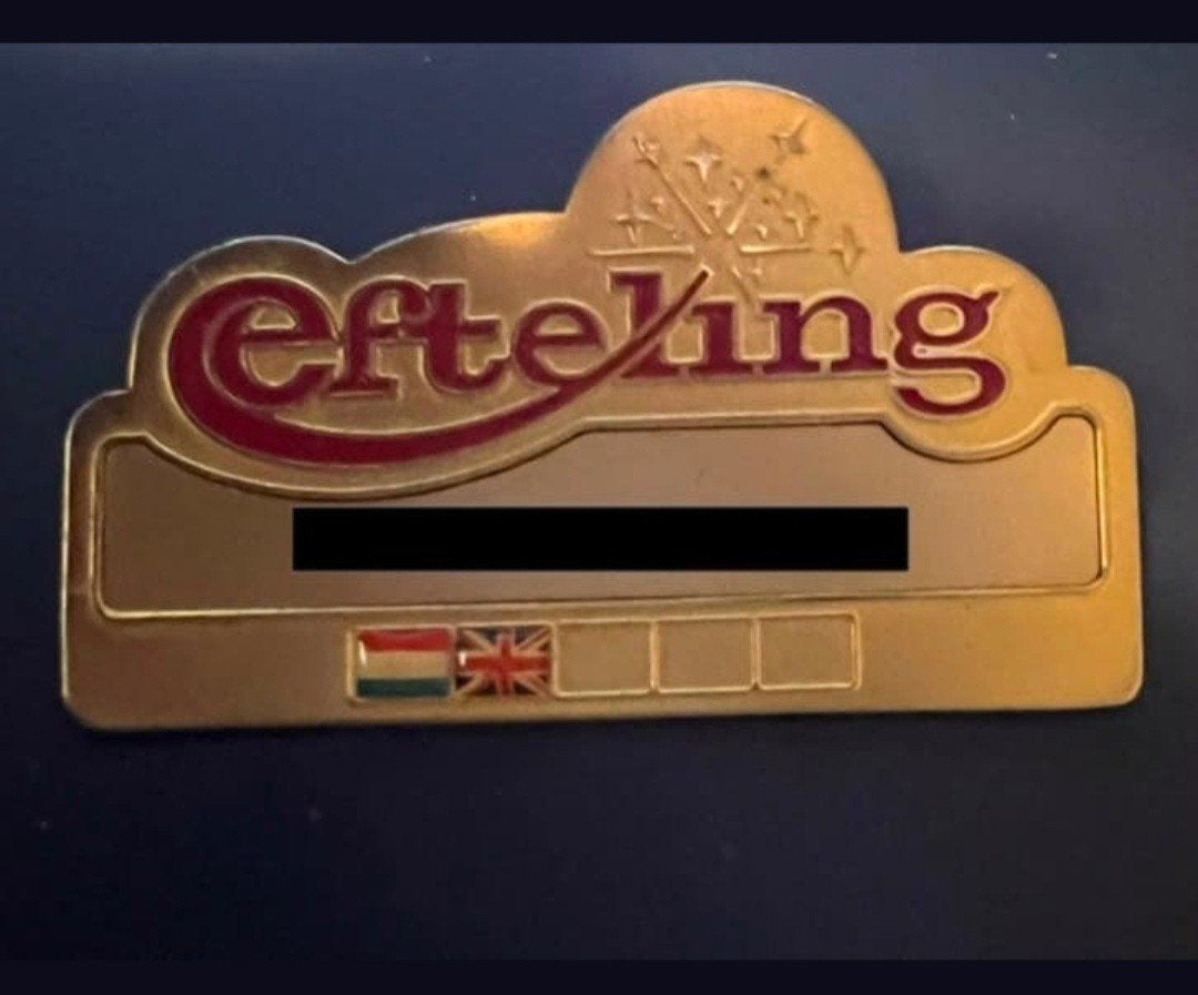 Efteling naam badge, Verzamelen, Efteling, Ophalen of Verzenden, Button of Speldje