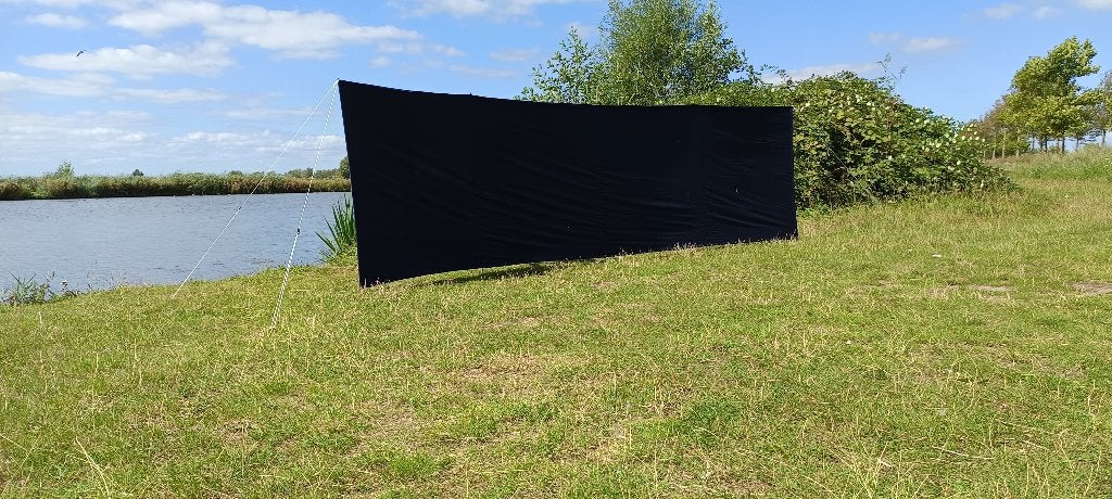 KATOENEN WINDSCHERM 500x140H  20 euro, Caravans en Kamperen, Ophalen of Verzenden, Uittrekbaar, Nieuw