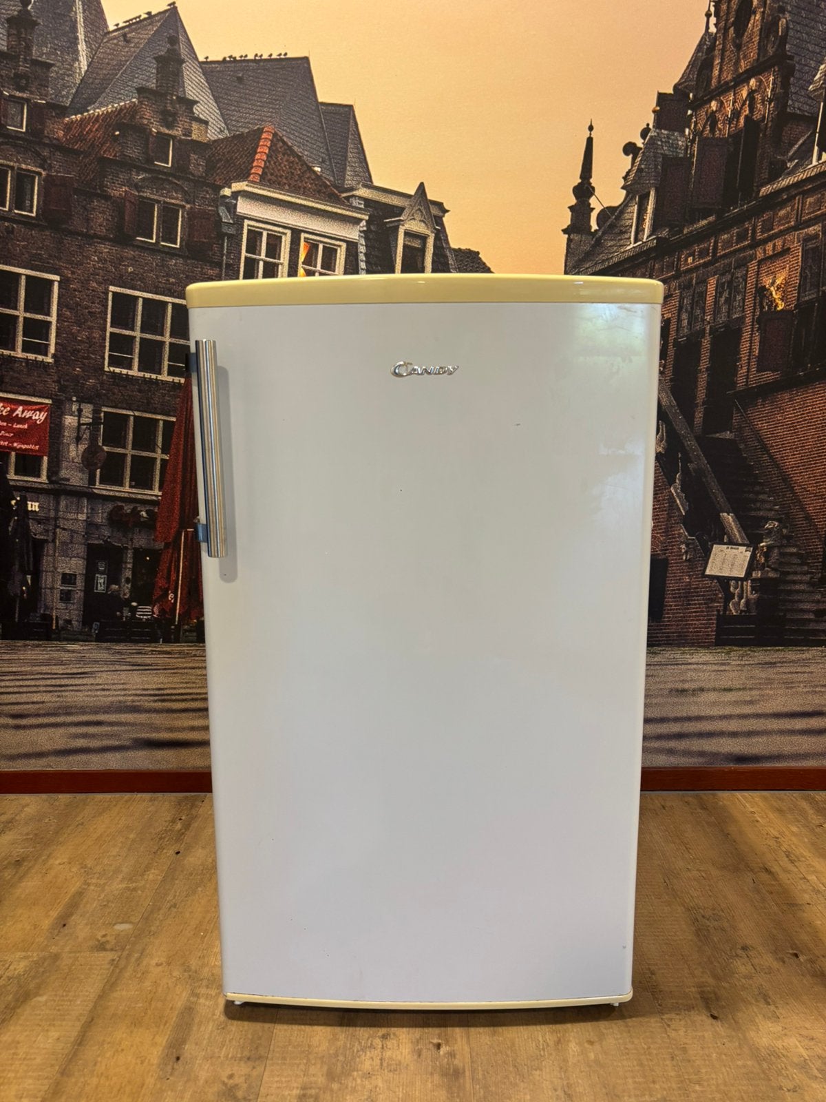 Candy CFO 150E tafelmodel koelkast met vriesvak – 97 liter, Witgoed en Apparatuur, Koelkasten en IJskasten, Gebruikt, 75 tot 100 liter