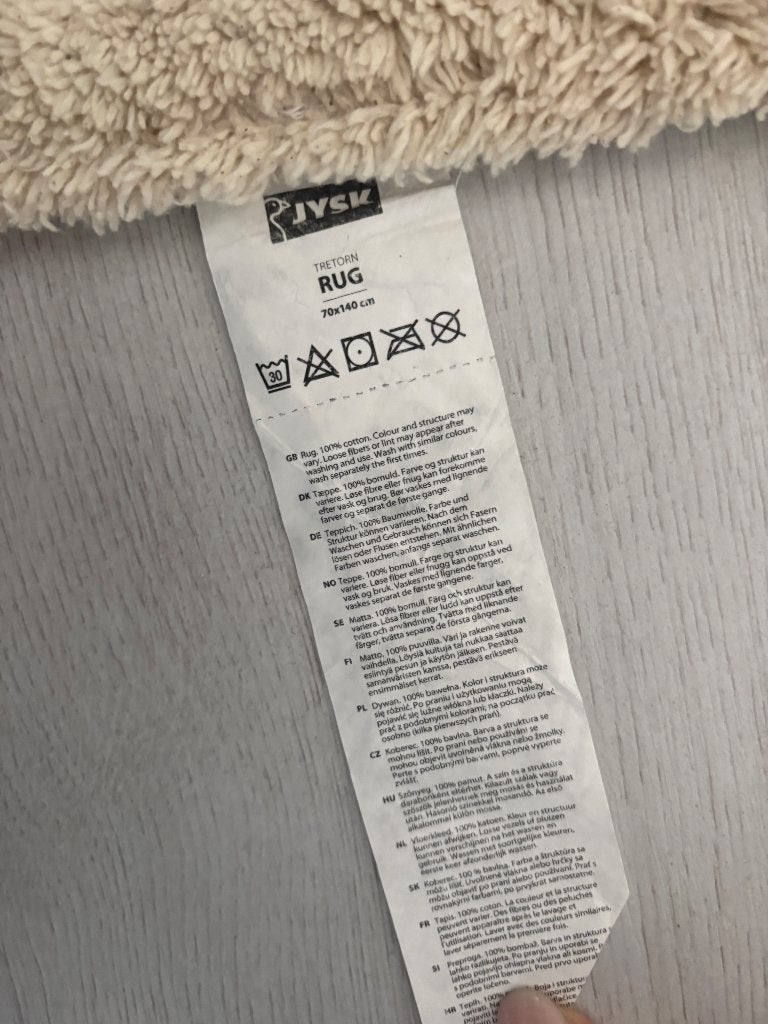 vloerkleed, Huis en Inrichting, 100 tot 150 cm, Zo goed als nieuw, Crème, Rechthoekig