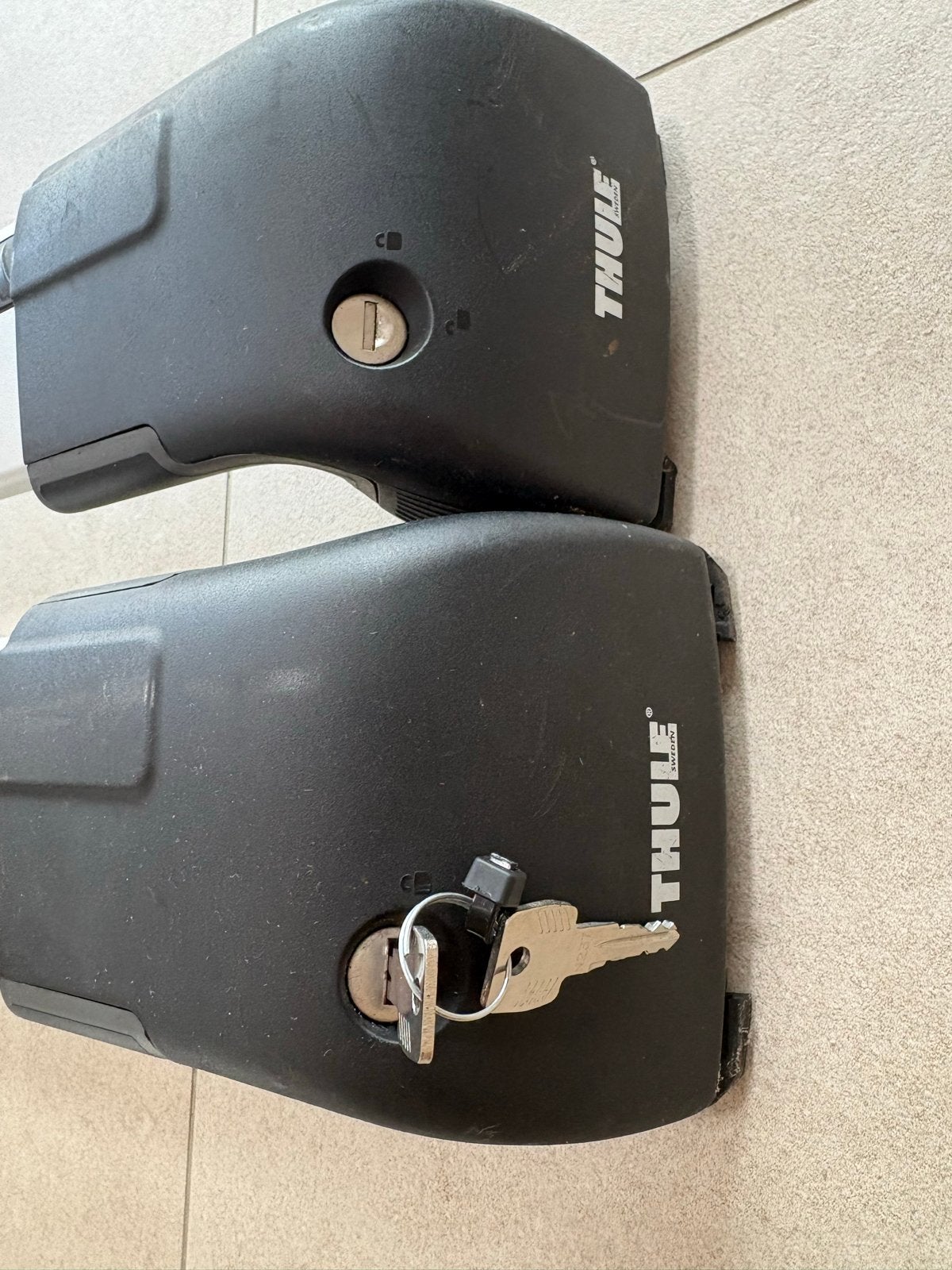 Thule Aero Dakdragers 959 met sloten en sleutels, Ophalen of Verzenden, Gebruikt