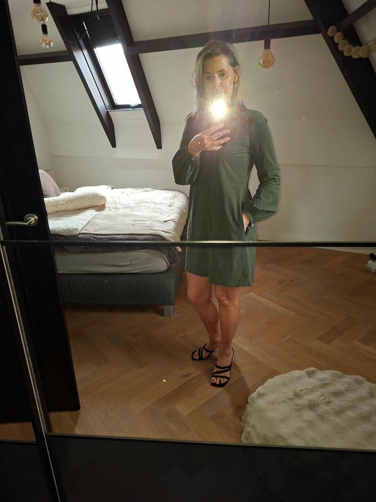 LA Dress jurkje maat L. MODEL Carla. Ook in zwart!, Ophalen of Verzenden, Zo goed als nieuw, Zwart, Boven de knie