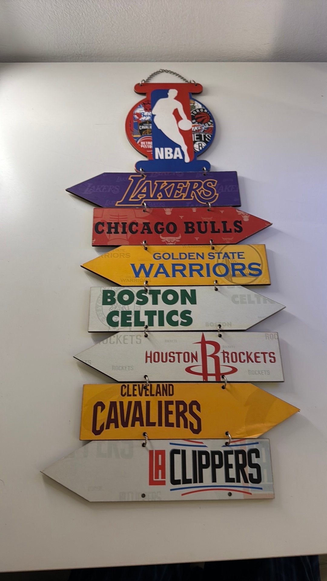 NBA basketbal teams, Ophalen, Overige onderwerpen, Art deco, Handgemaakt