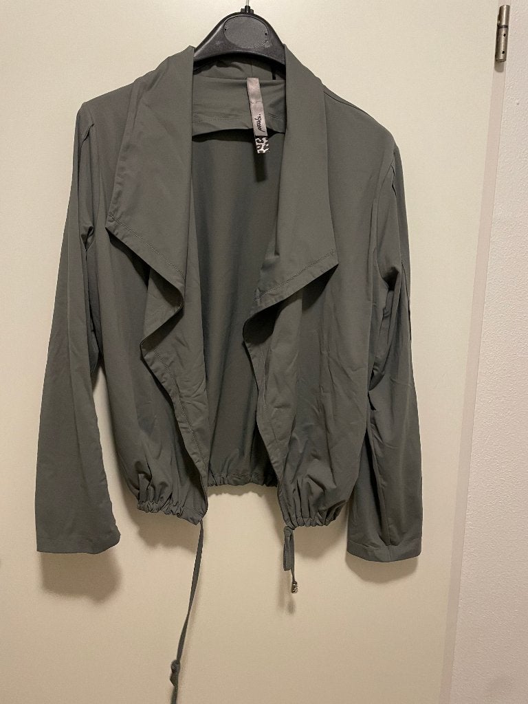 Vest Poools khaki travelstof maat 42 jasje, Maat 42/44 (L), Ophalen of Verzenden, Zo goed als nieuw, Poools