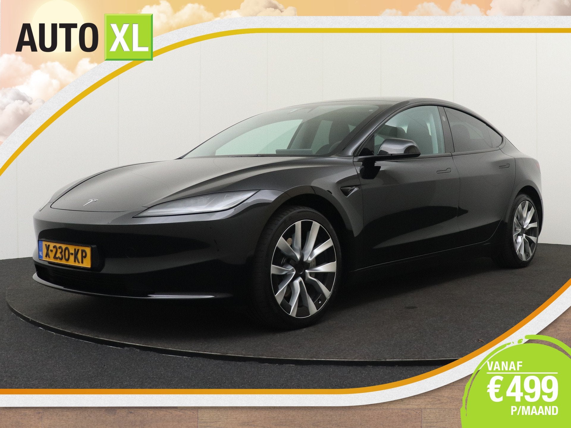 Tesla Model 3 60 kWh 283 PK Full Self-Driving 19'LMV Pano-da, Auto's, Automaat, Achterwielaandrijving, Gebruikt, Zwart