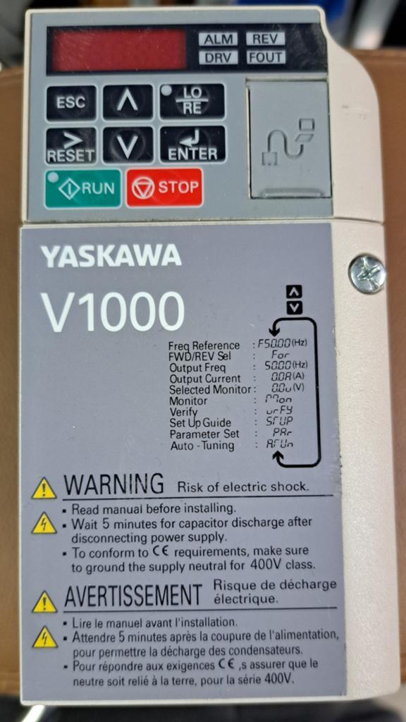 Yaskawa V1000 frequentieregelaar 0.75kw/0.55kw, Verzenden