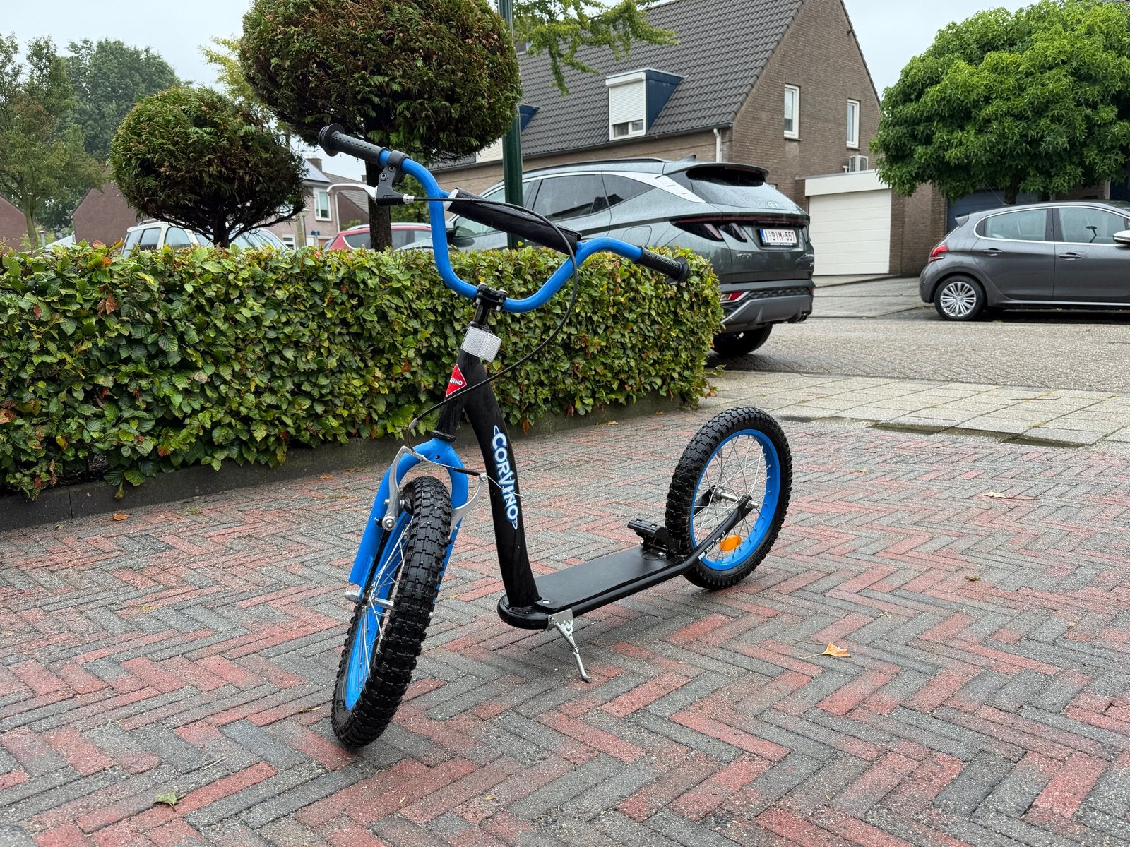 Corvino Kickbike Step - Zwart/Blauw - Zo goed als nieuw, Fietsen en Brommers, Ophalen, Zo goed als nieuw, Kickbike