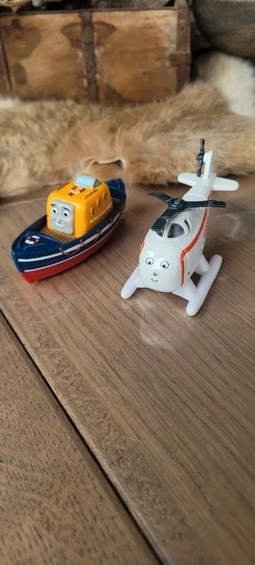 Thomas de Trein Reddingsduo: Harold & Captain!, Kinderen en Baby's, Speelgoed | Thomas de Trein, Gebruikt, Ophalen of Verzenden
