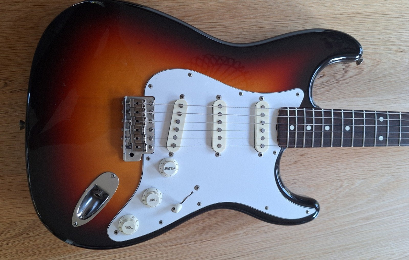 Fender 62 stratocaster 1989, Ophalen of Verzenden, Gebruikt, Solid body, Fender