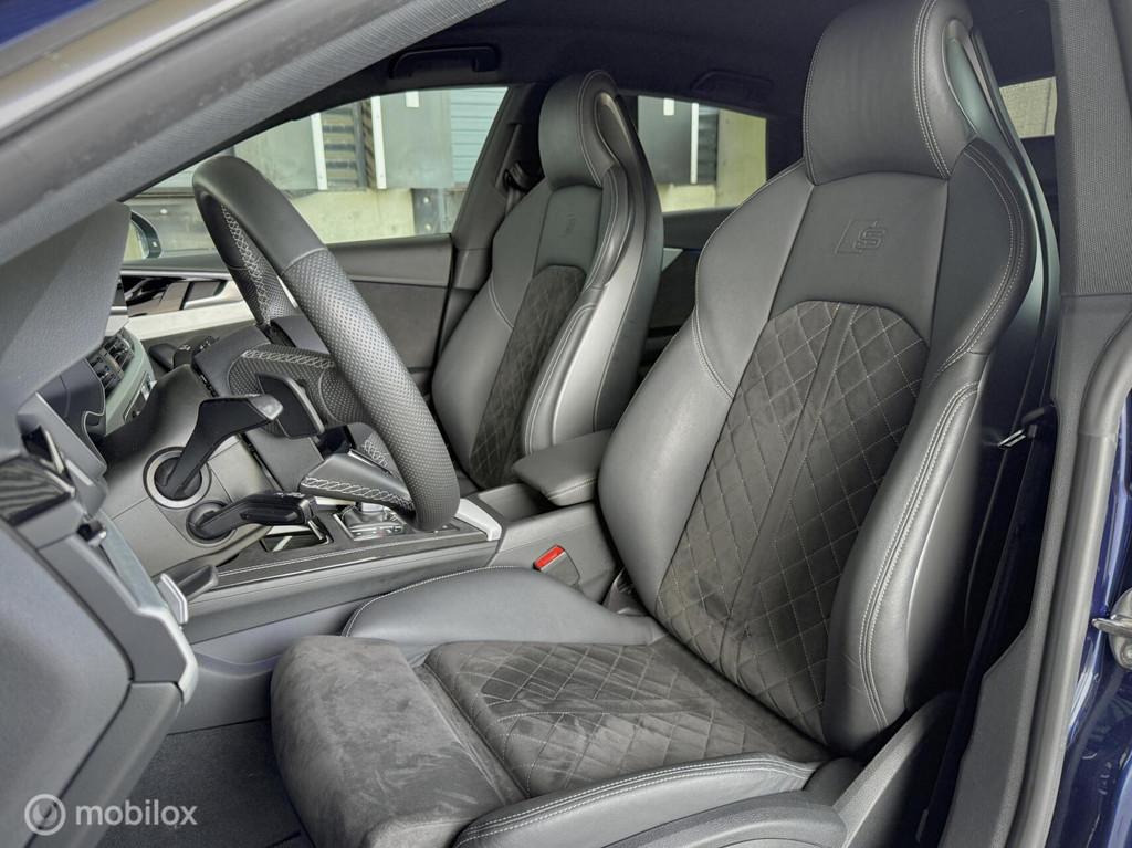Audi A5 Sportback 35 TFSI S Competition|Rs zetels|Massage|, Auto's, Gebruikt, Euro 6, 4 cilinders, Blauw