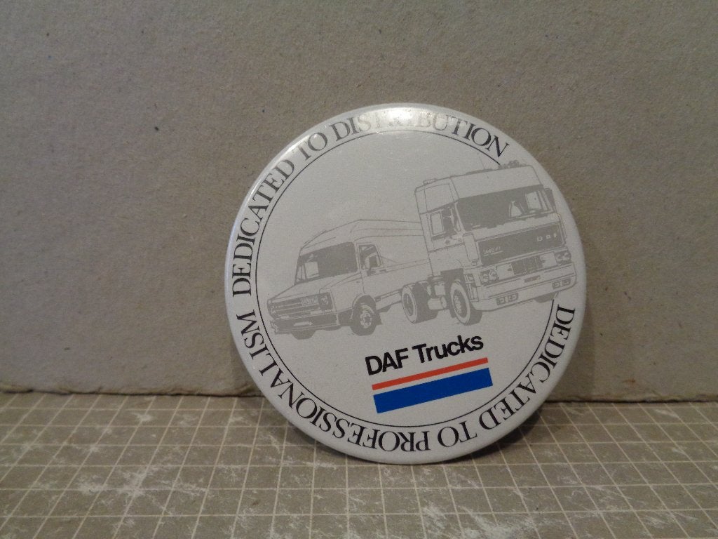 daf trucks button, Verzamelen, Speldjes, Pins en Buttons, Ophalen of Verzenden, Zo goed als nieuw, Transport, Button