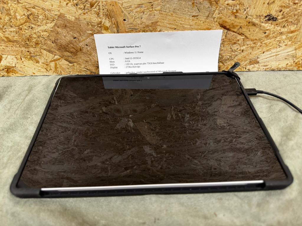 Microsoft Surface Pro 7 | i5 | 8GB RAM | 120GB SSD | Win 11, Computers en Software, Windows Tablets, Usb-aansluiting, 12 inch