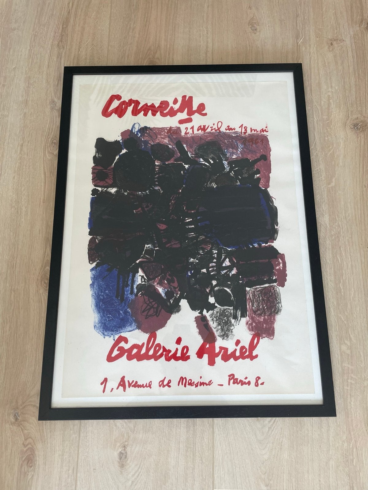 Corneille - Dix kilomètres de Paris - Lithografie 1961, Origineel, Ophalen, Abstract, Lithografie