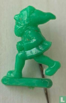 Speldje - Rennende dwerg [groen], Ophalen of Verzenden, Zo goed als nieuw, Figuurtje, Speldje of Pin