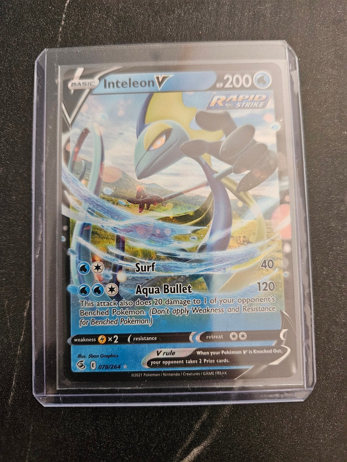 Inteleon V Pokémon Kaart (078/264) - Zo goed als nieuw, Ophalen of Verzenden, Zo goed als nieuw, Losse kaart