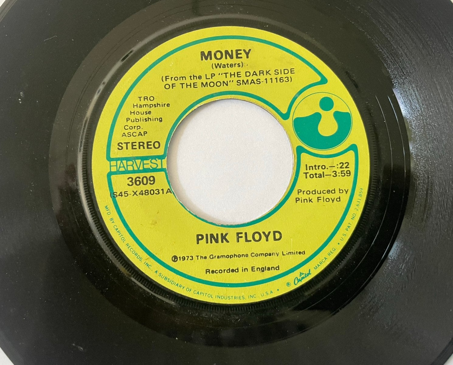 Pink Floyd - Any colour you like / Money, Cd's en Dvd's, Vinyl Singles, Ophalen of Verzenden, Zo goed als nieuw, Pop