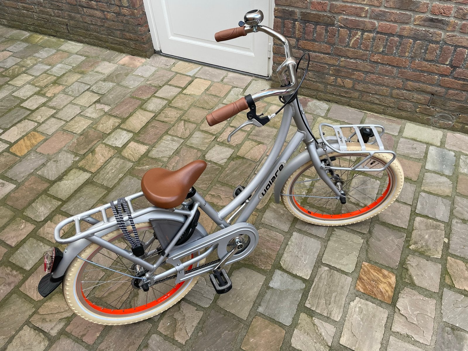 Volare Kinderfiets 20 inch - Metallic Mat Zilver, Ophalen, Zo goed als nieuw, Velgrem, 20 inch of meer