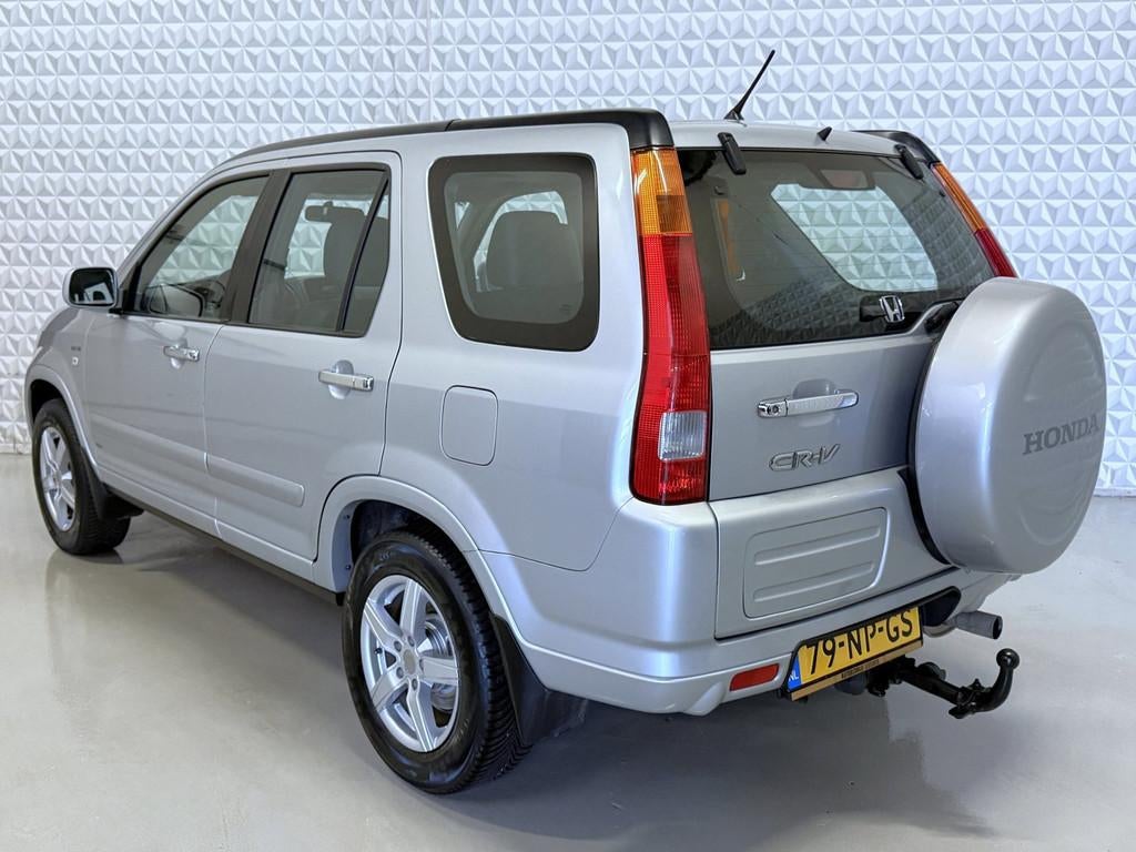 Honda CR-V 2.0i Executive 4WD Airco/Leder/Schuifdak/TREKHAAK, Auto's, 1998 cc, Zwart, 4 cilinders, 150 pk