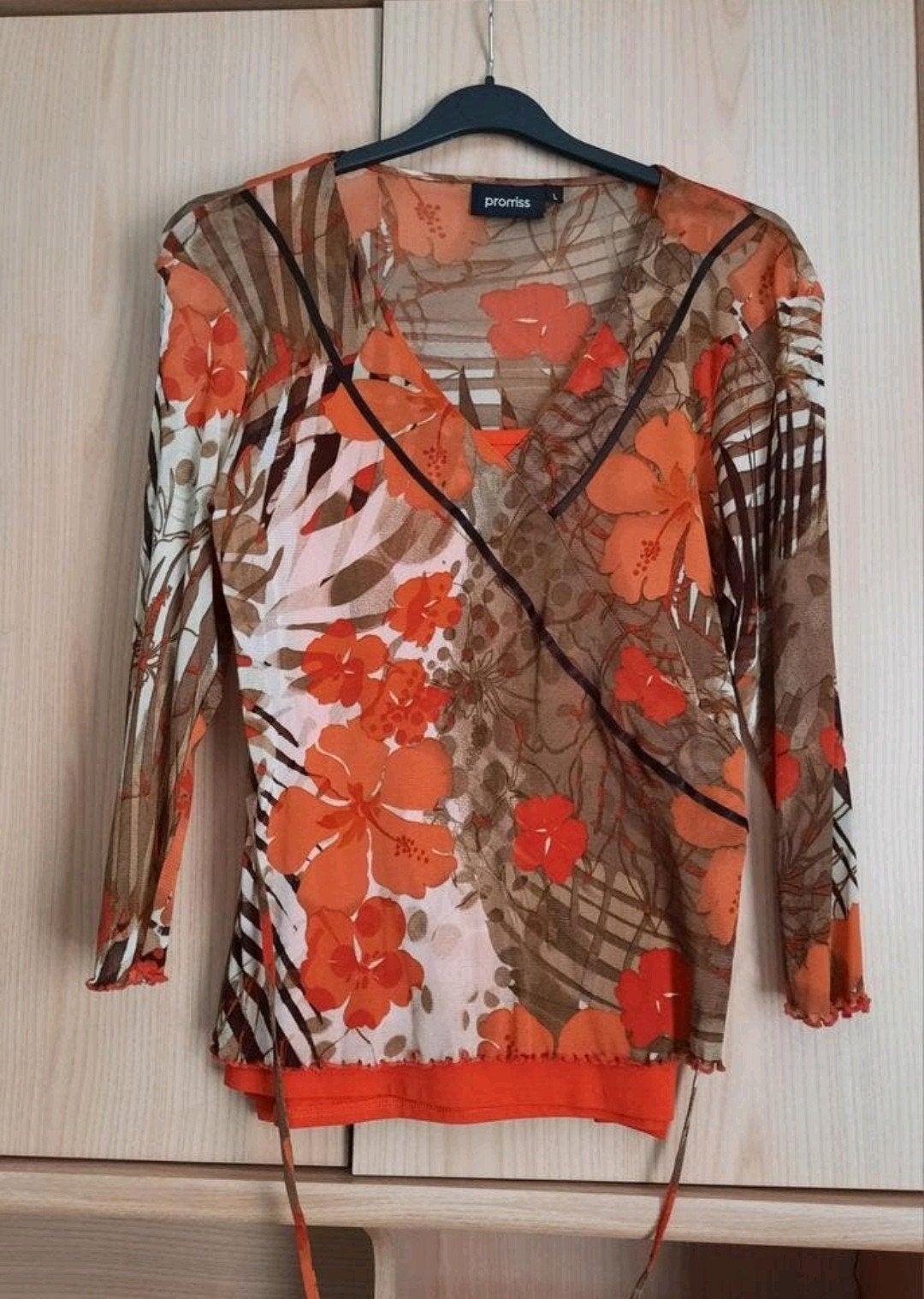 Leuk setje maat L, Promiss, Ophalen of Verzenden, Zo goed als nieuw, Oranje