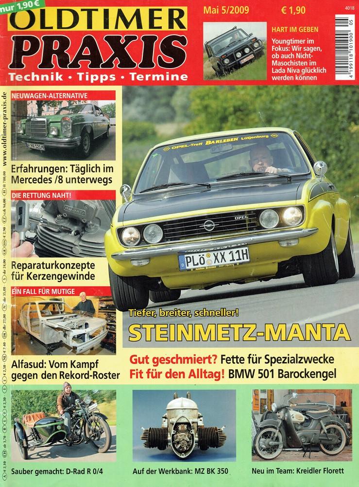 Oldtimer Praxis 2009 nr. 5 (o.a. Opel Steinmetz-Manta), Verzenden, Gelezen, Algemeen