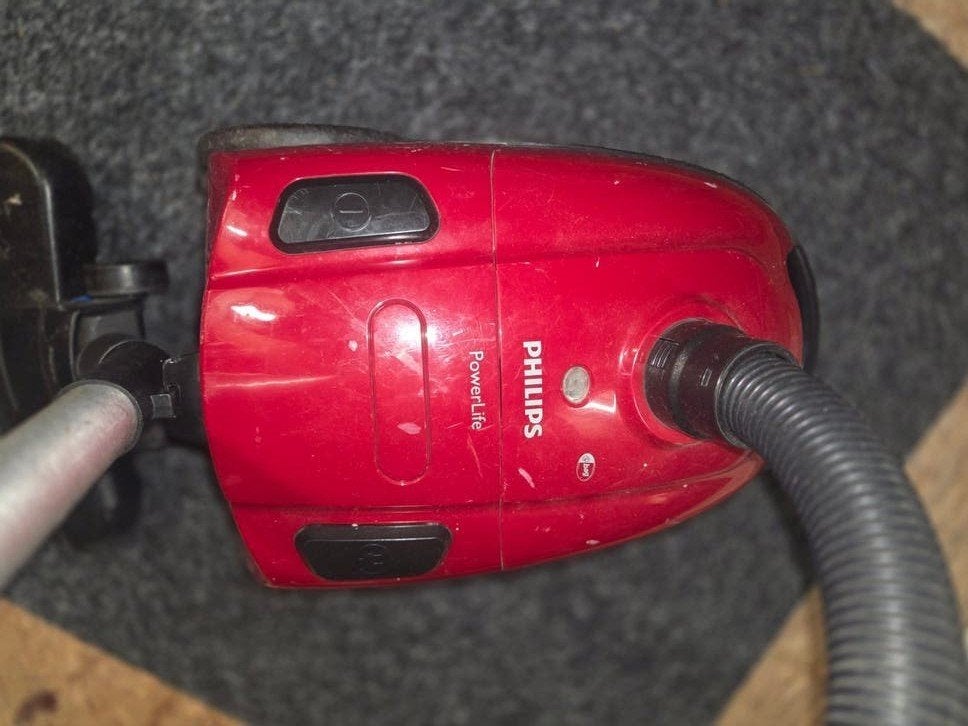 Philips PowerLife Stofzuiger - Rood, Goede Staat, Stofzak, Gebruikt, Philips, Ophalen of Verzenden