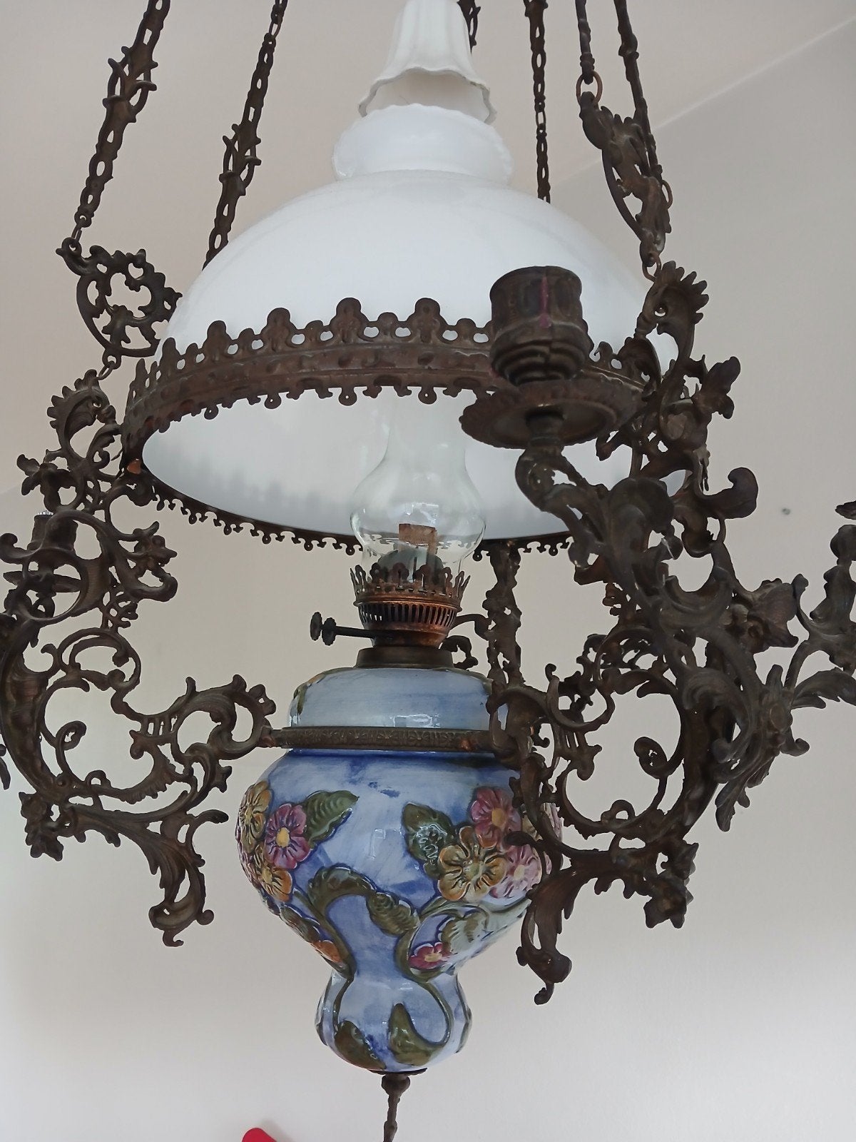 olielamp, Ophalen