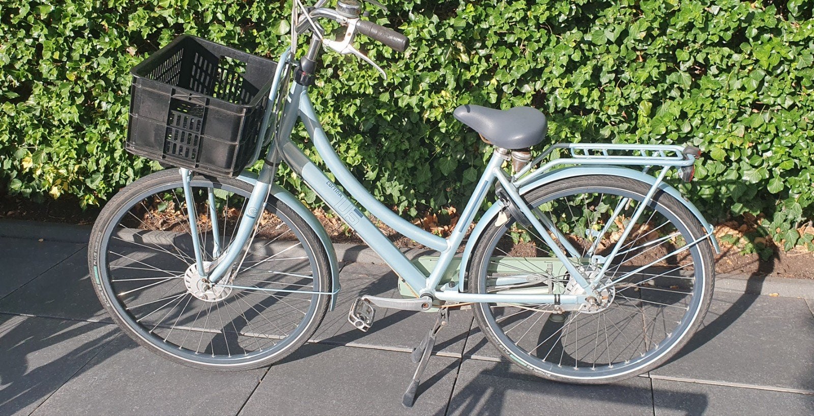 Cortina U5 transportfiets dames - Lichtblauw, Gebruikt, Versnellingen, 50 tot 53 cm, Trommelrem
