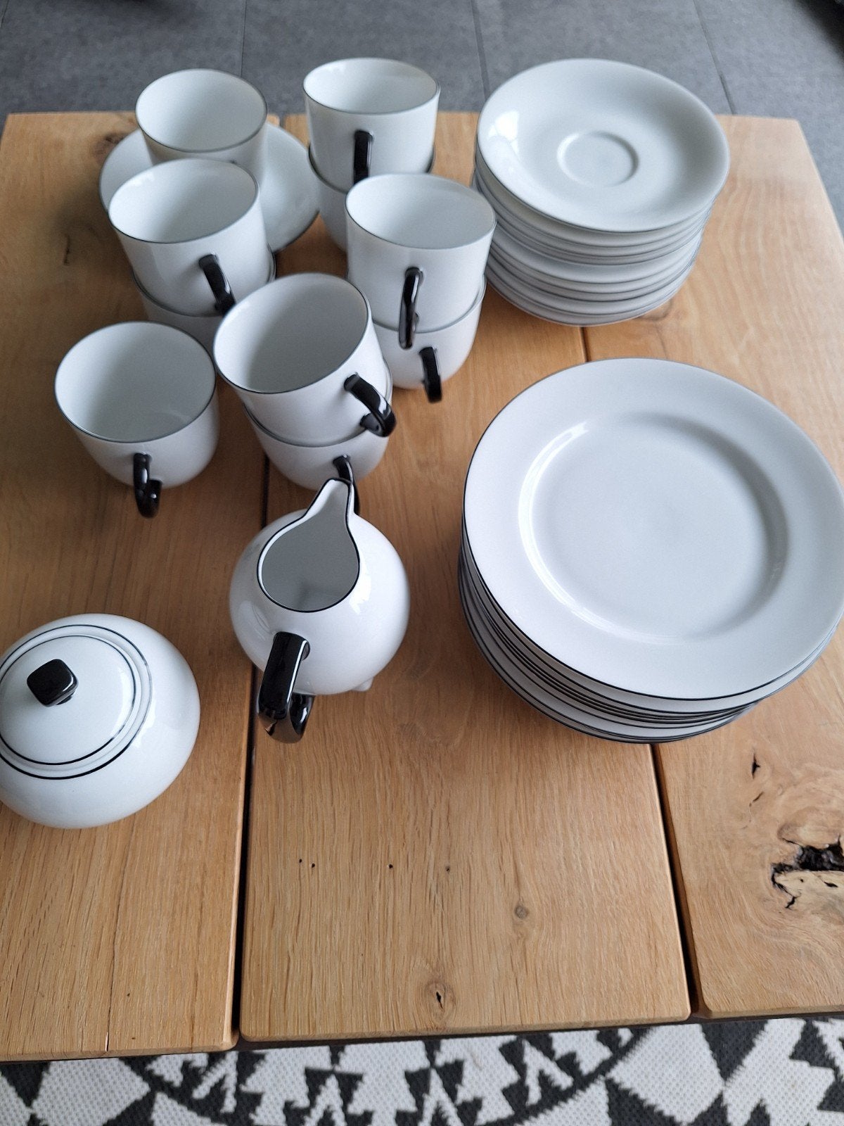 10 delig koffie servies, Ophalen, Zo goed als nieuw, Overige stijlen, Kop(pen) en/of Schotel(s)